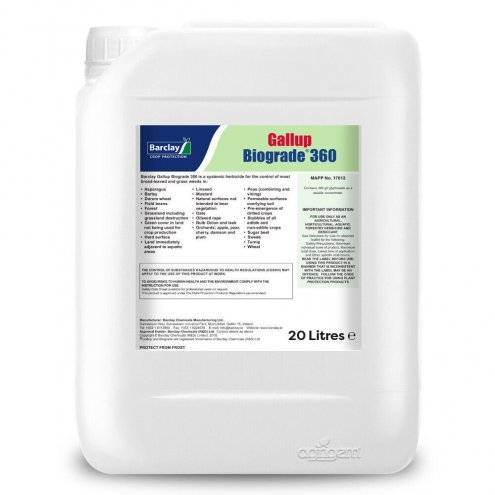 gallup biograde 360 20l barclay weedkiller