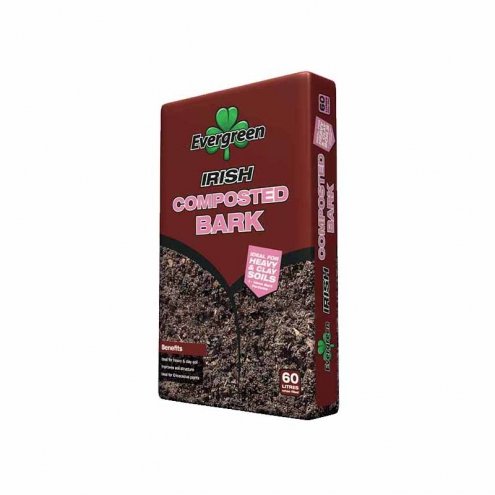 Evergreen Irish composted bark 60L.