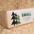 dry small flake wood shavings horse bedding stable bale