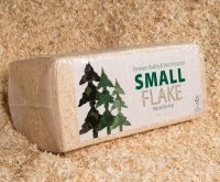 dry small flake wood shavings horse bedding stable bale